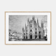 Milan Landscape B&W Poster