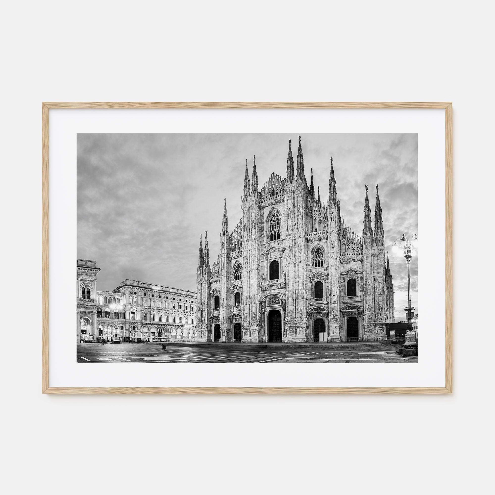Milan Landscape B&W Poster
