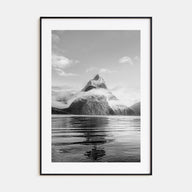 Milford Sound Photo B&W Poster