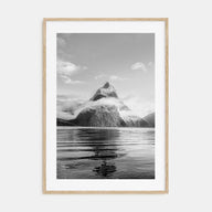 Milford Sound Photo B&W Poster