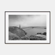 Mill Valley Landscape B&W Poster