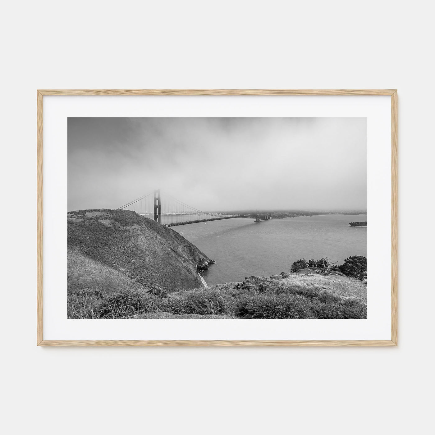 Mill Valley Landscape B&W Poster