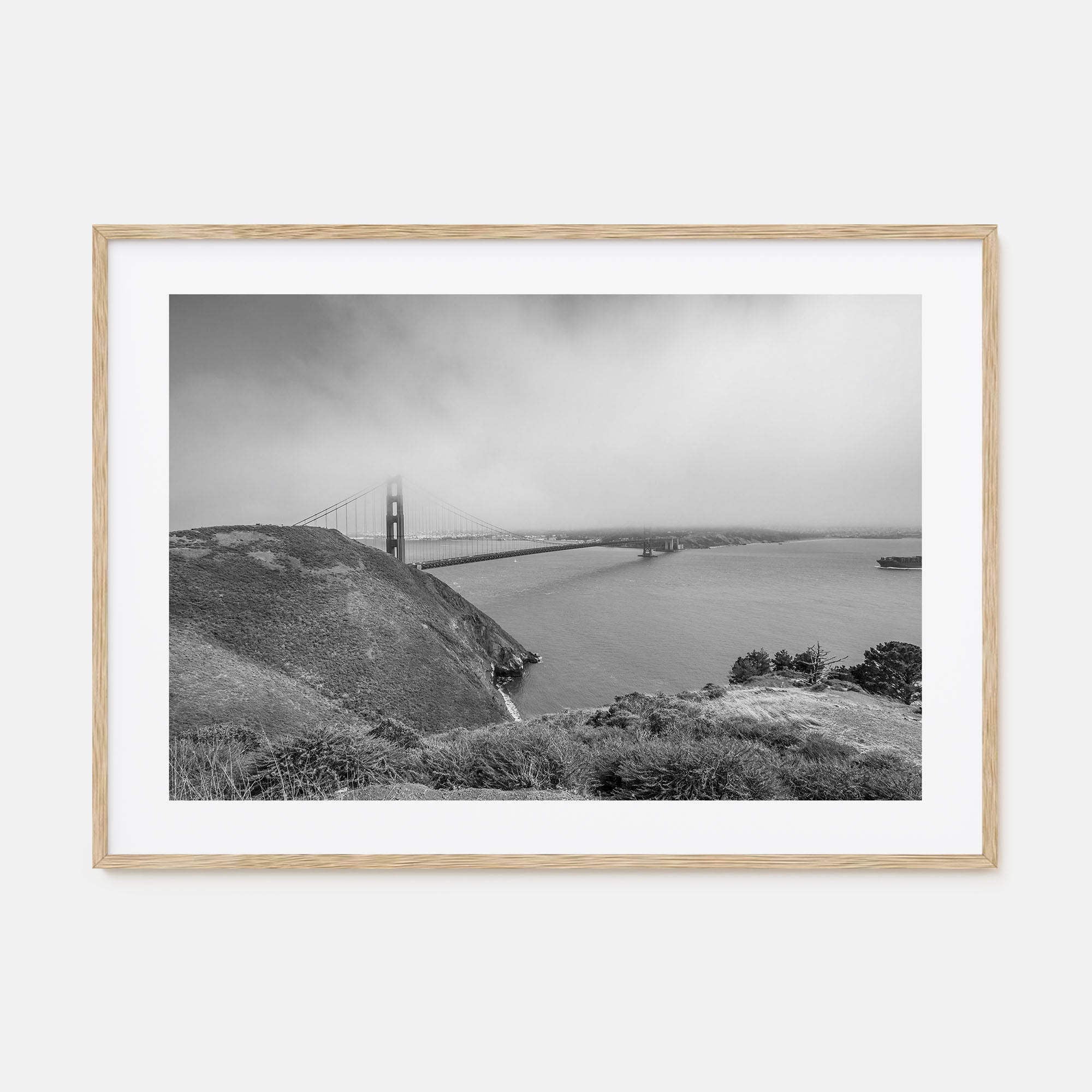Mill Valley Landscape B&W Poster