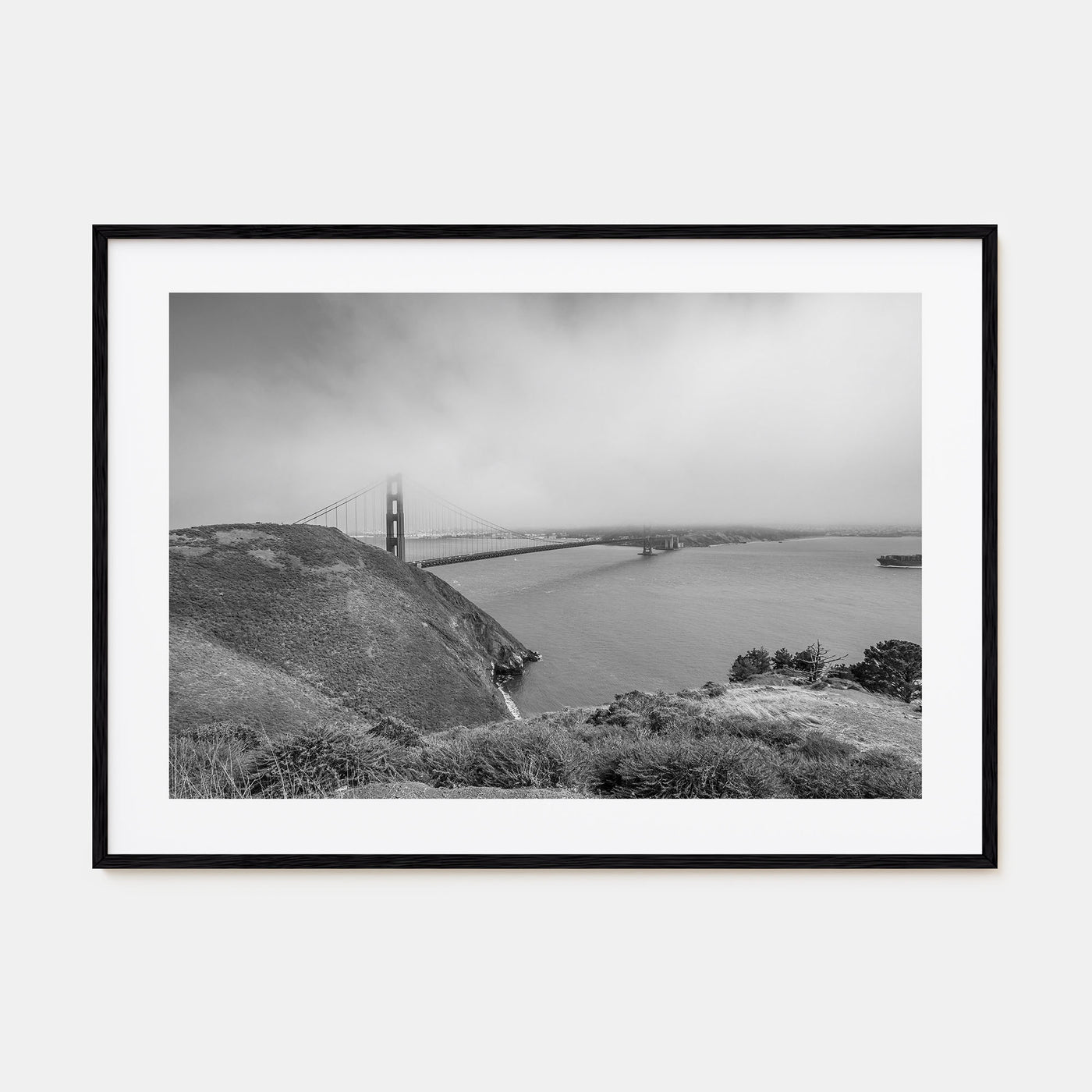 Mill Valley Landscape B&W Poster