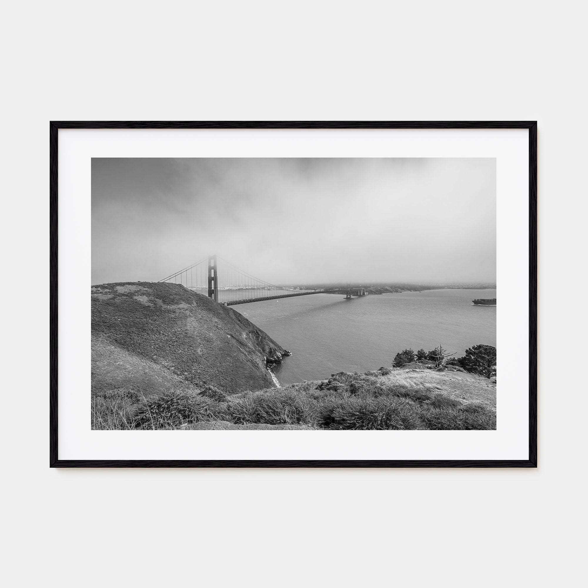 Mill Valley Landscape B&W Poster
