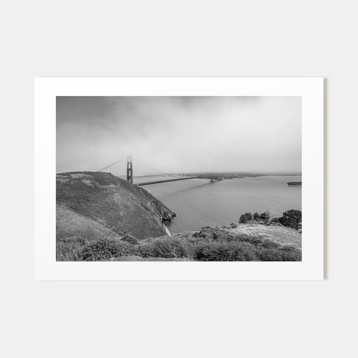 Mill Valley Landscape B&W Poster