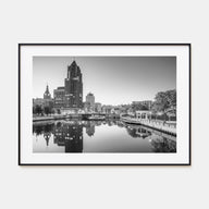 Milwaukee Landscape B&W Poster