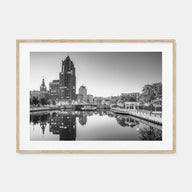 Milwaukee Landscape B&W Poster