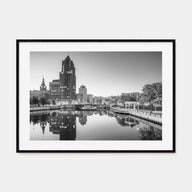 Milwaukee Landscape B&W Poster