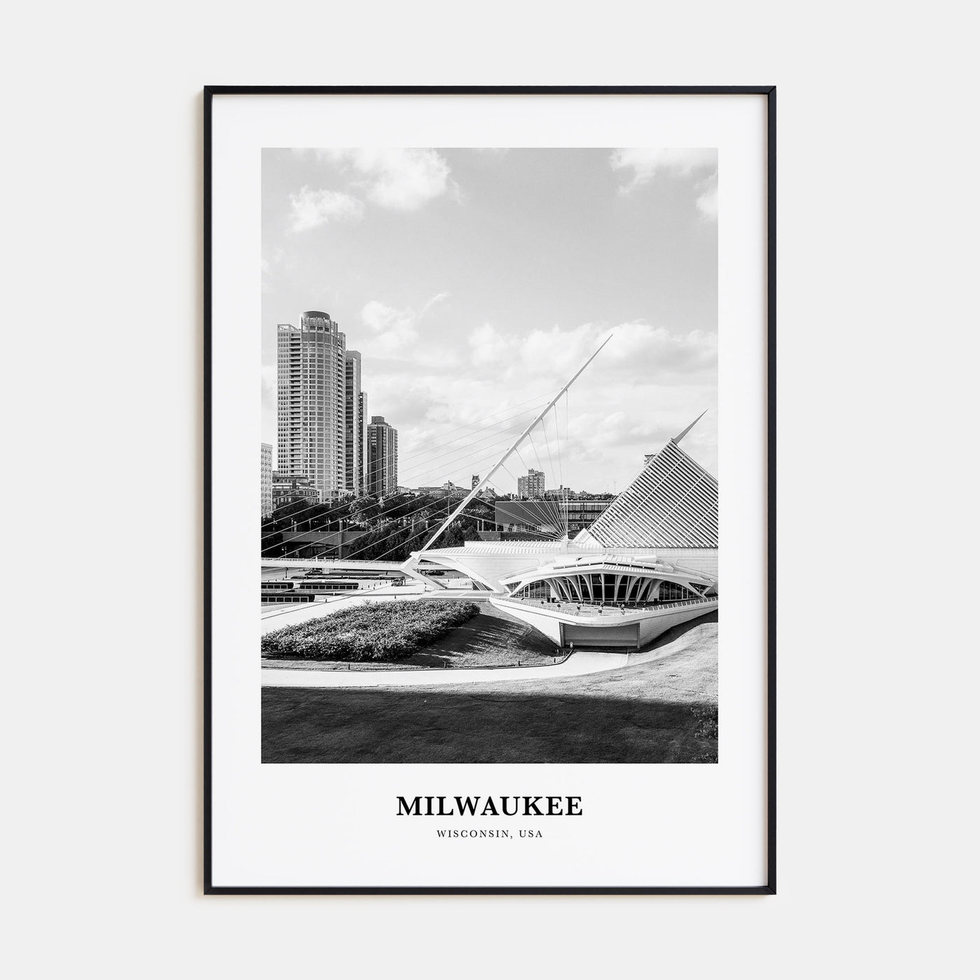 Milwaukee Portrait B&W No 2 Poster