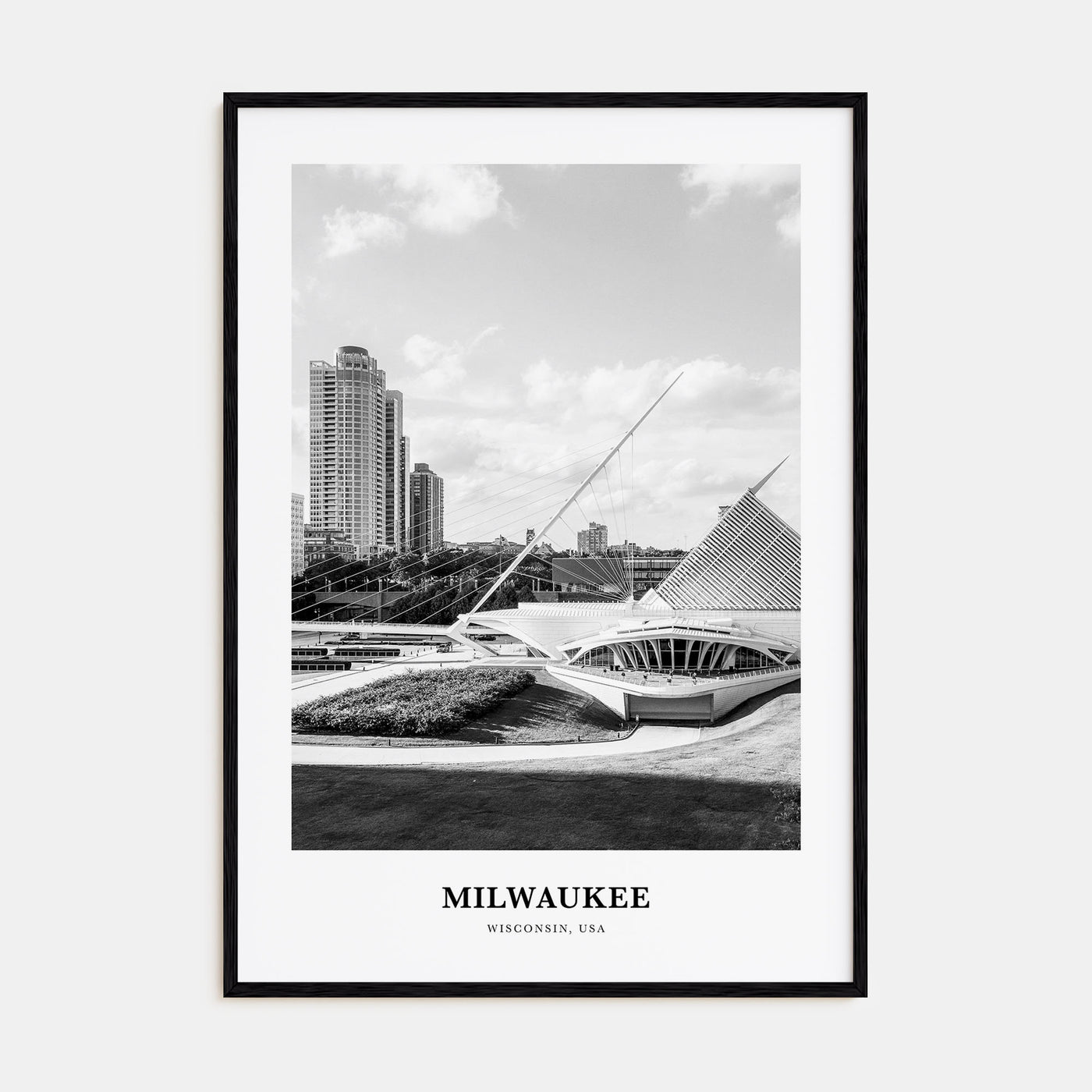 Milwaukee Portrait B&W No 2 Poster