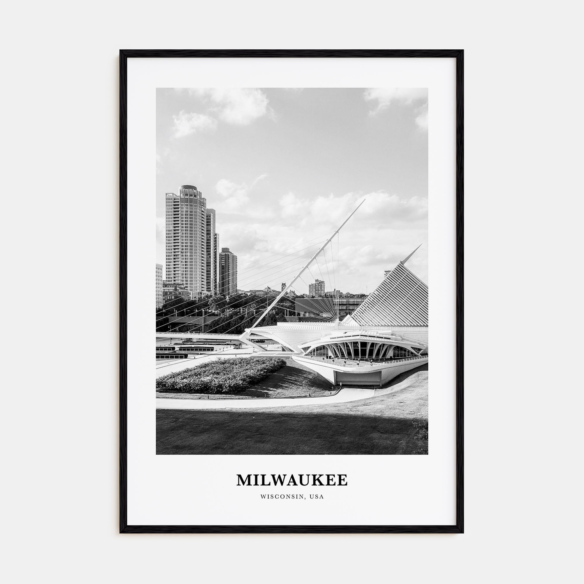 Milwaukee Portrait B&W No 2 Poster