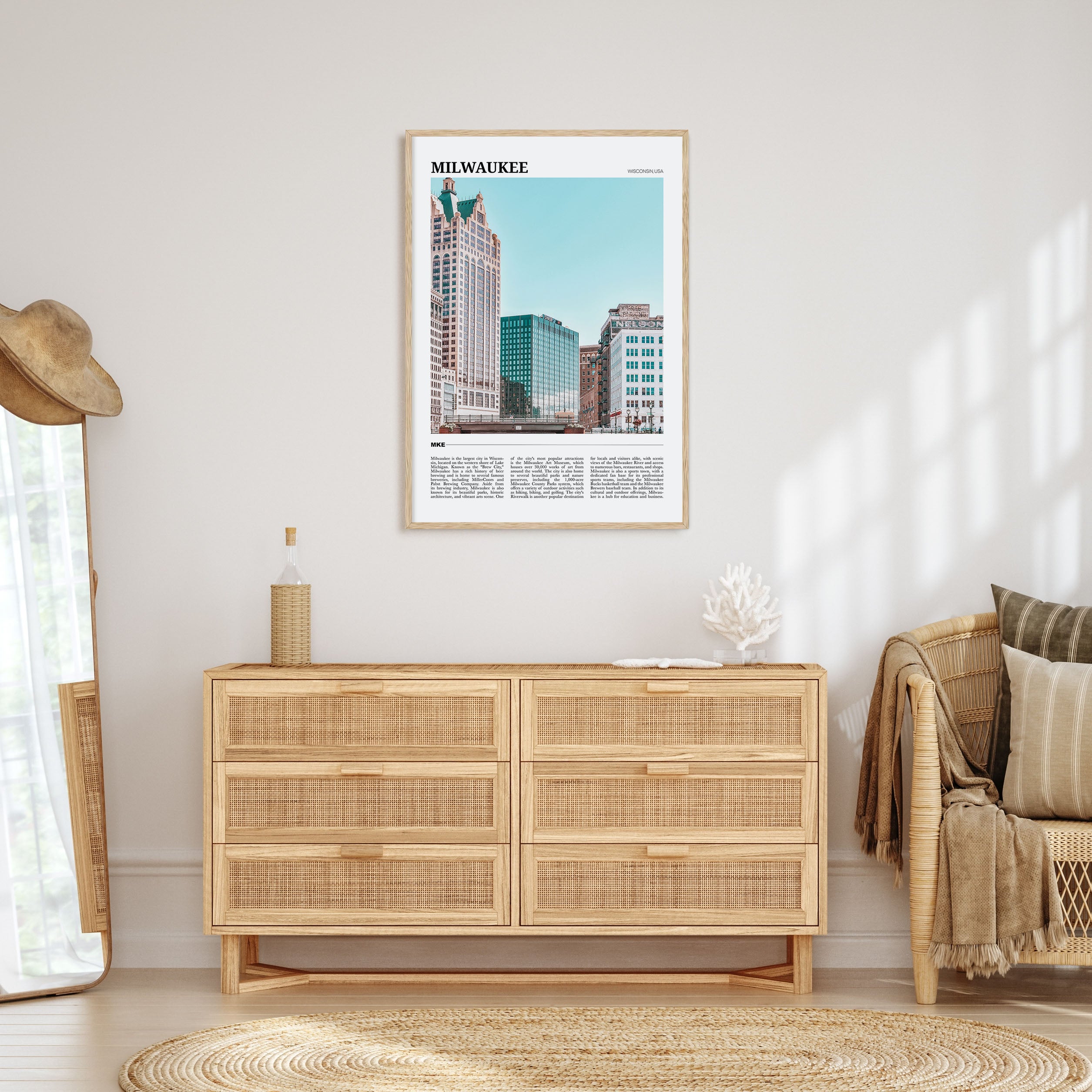 Milwaukee Travel Color Poster