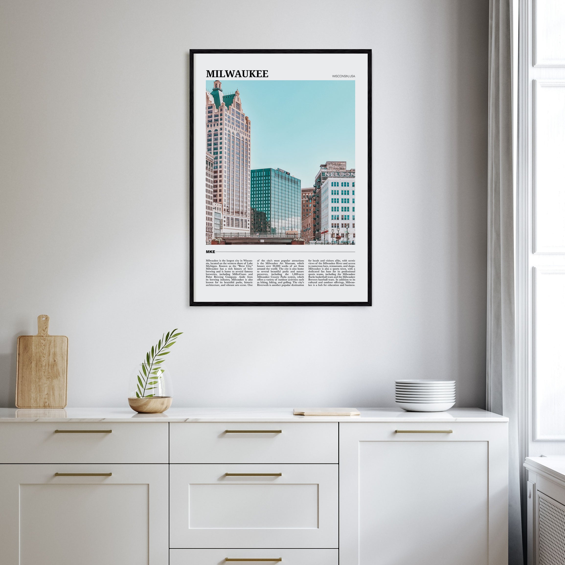 Milwaukee Travel Color Poster