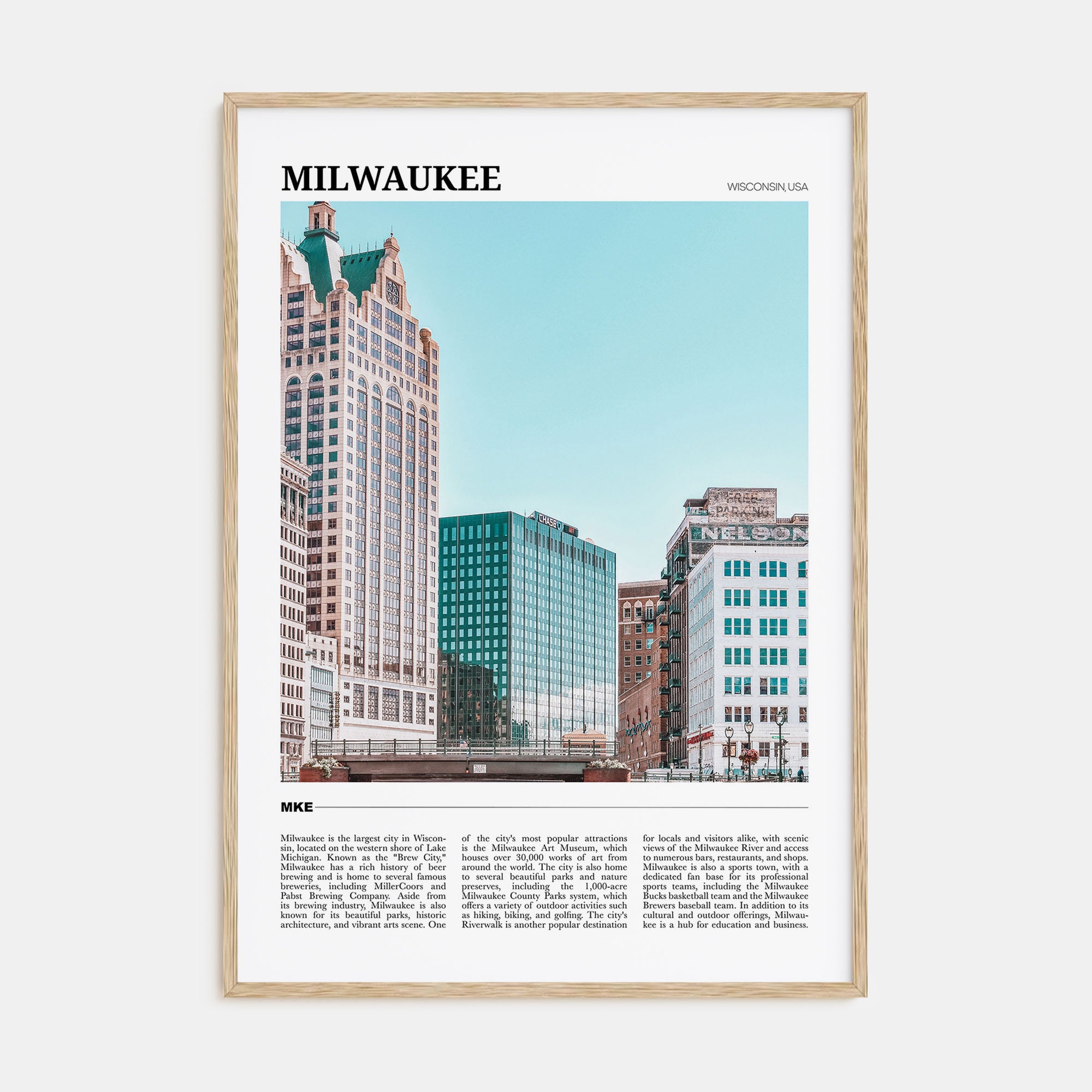 Milwaukee Travel Color Poster