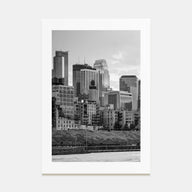 Minneapolis Photo B&W No 1 Poster