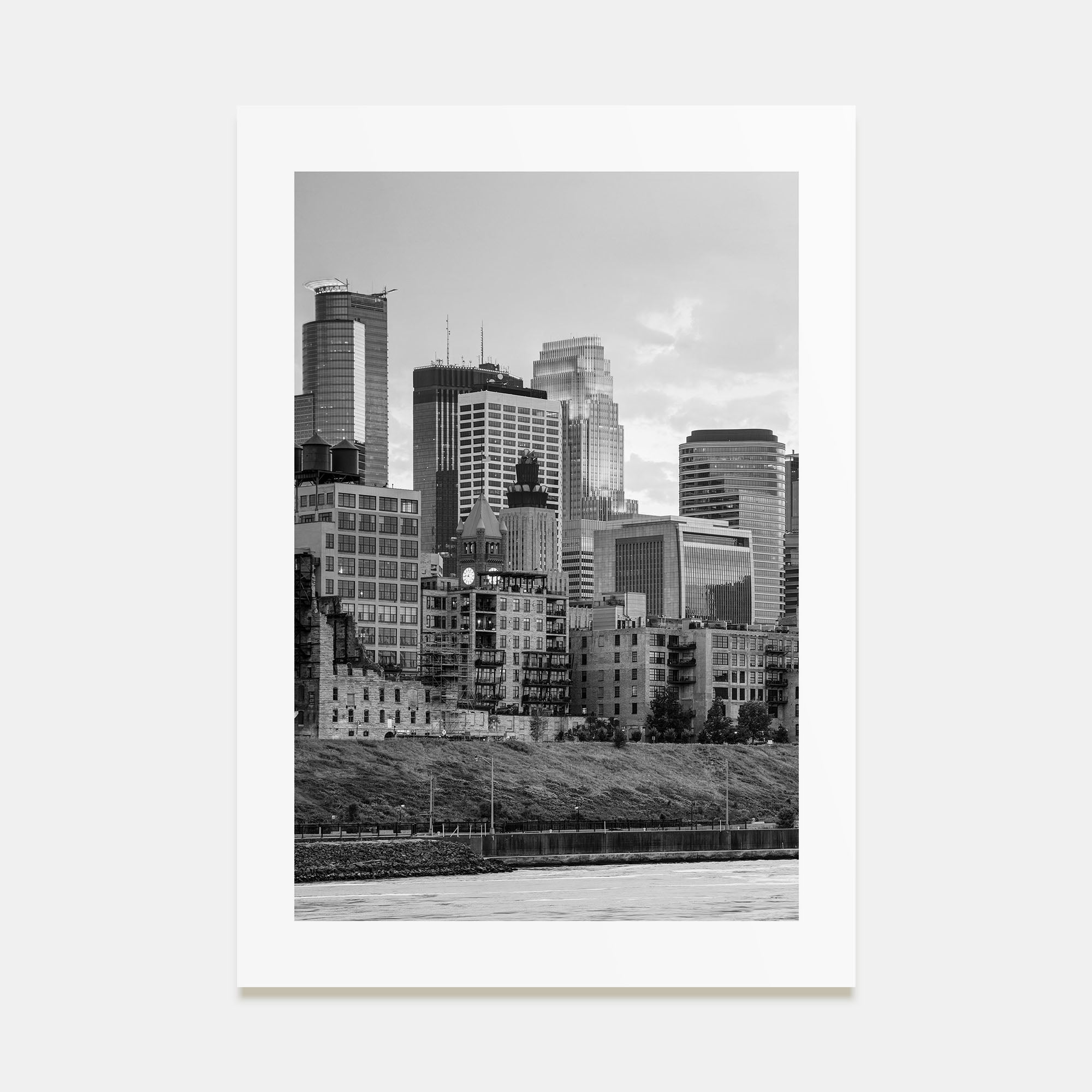 Minneapolis Photo B&W No 1 Poster