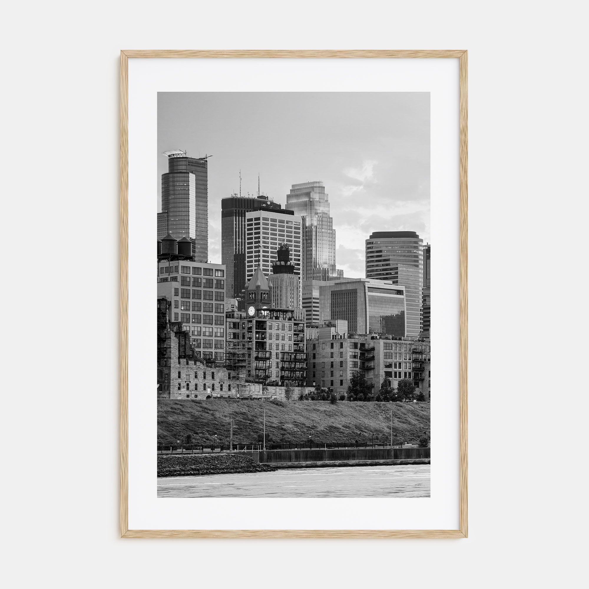 Minneapolis Photo B&W No 1 Poster