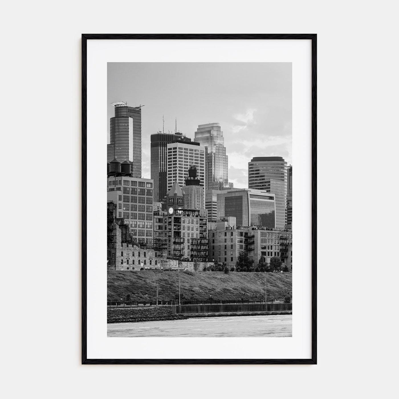 Minneapolis Photo B&W No 1 Poster