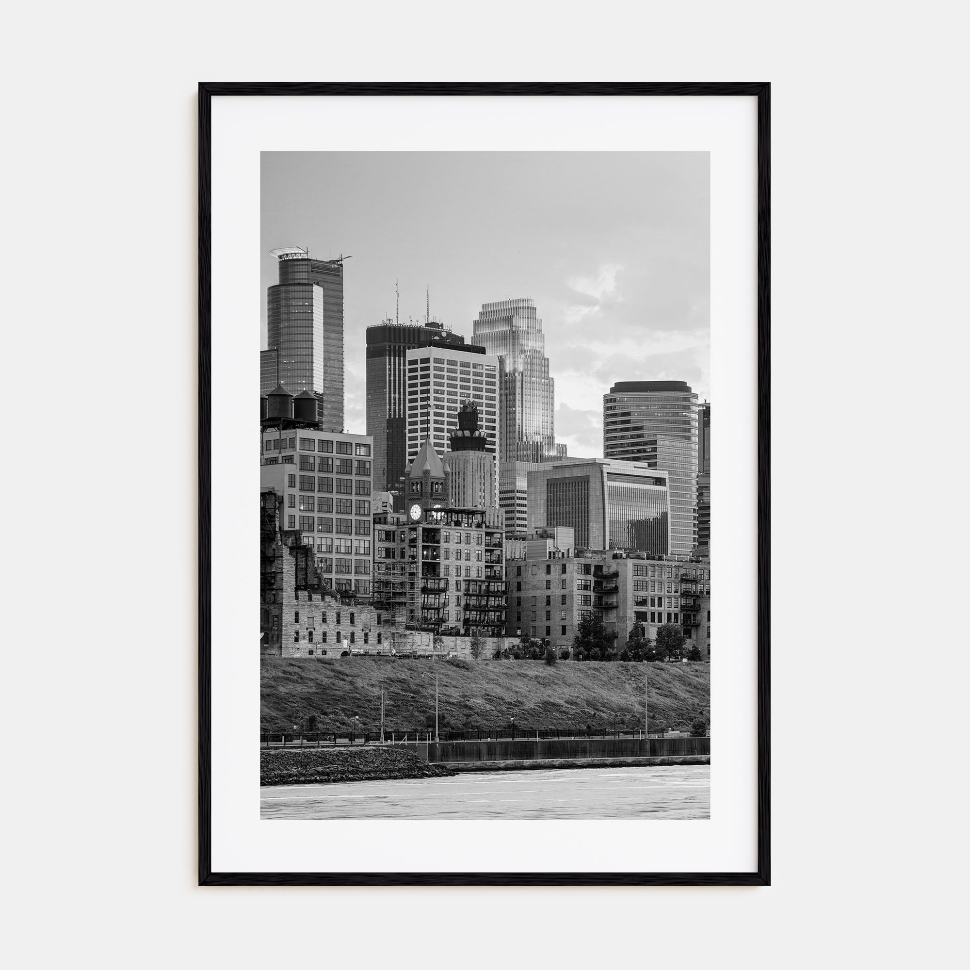 Minneapolis Photo B&W No 1 Poster