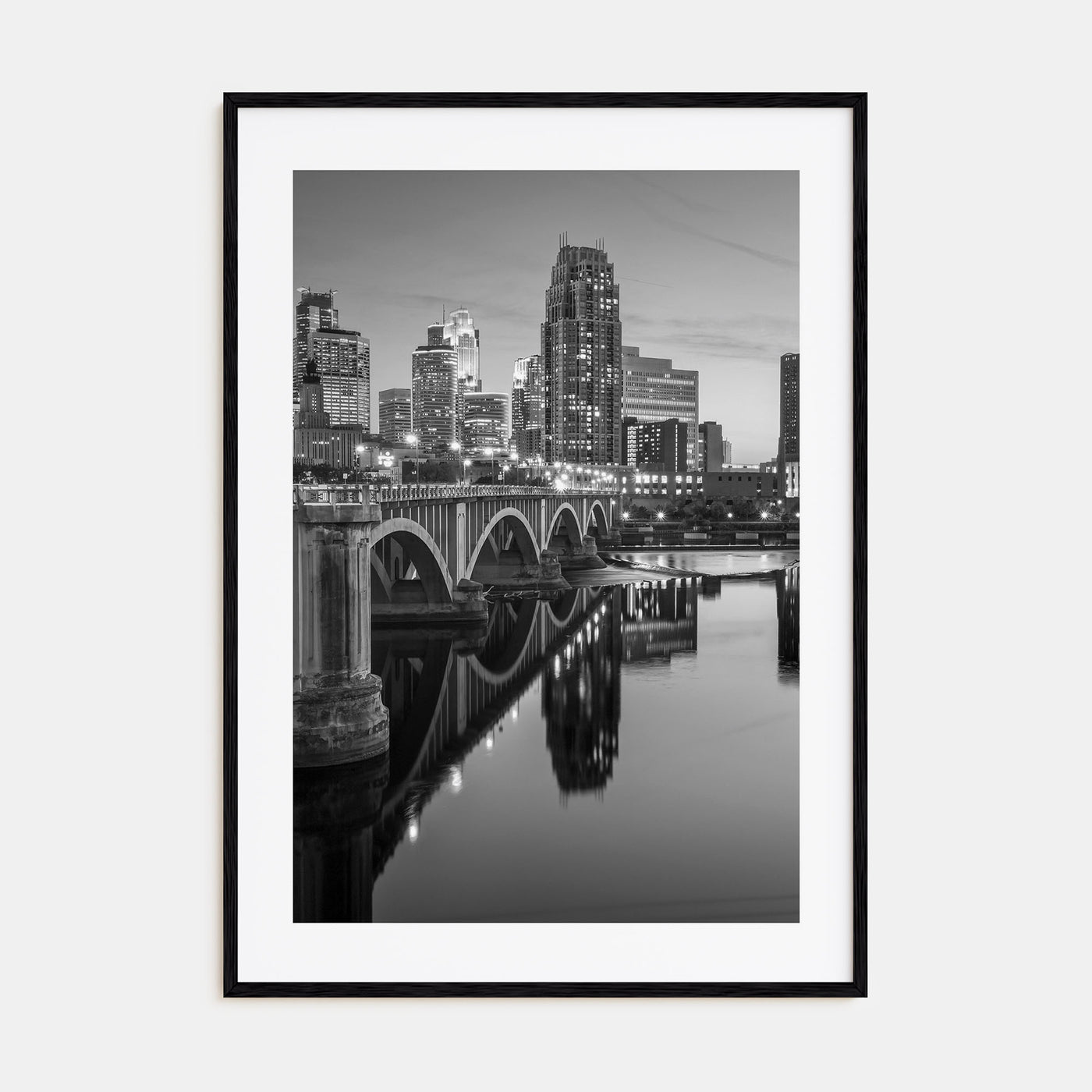 Minneapolis Photo B&W No 2 Poster