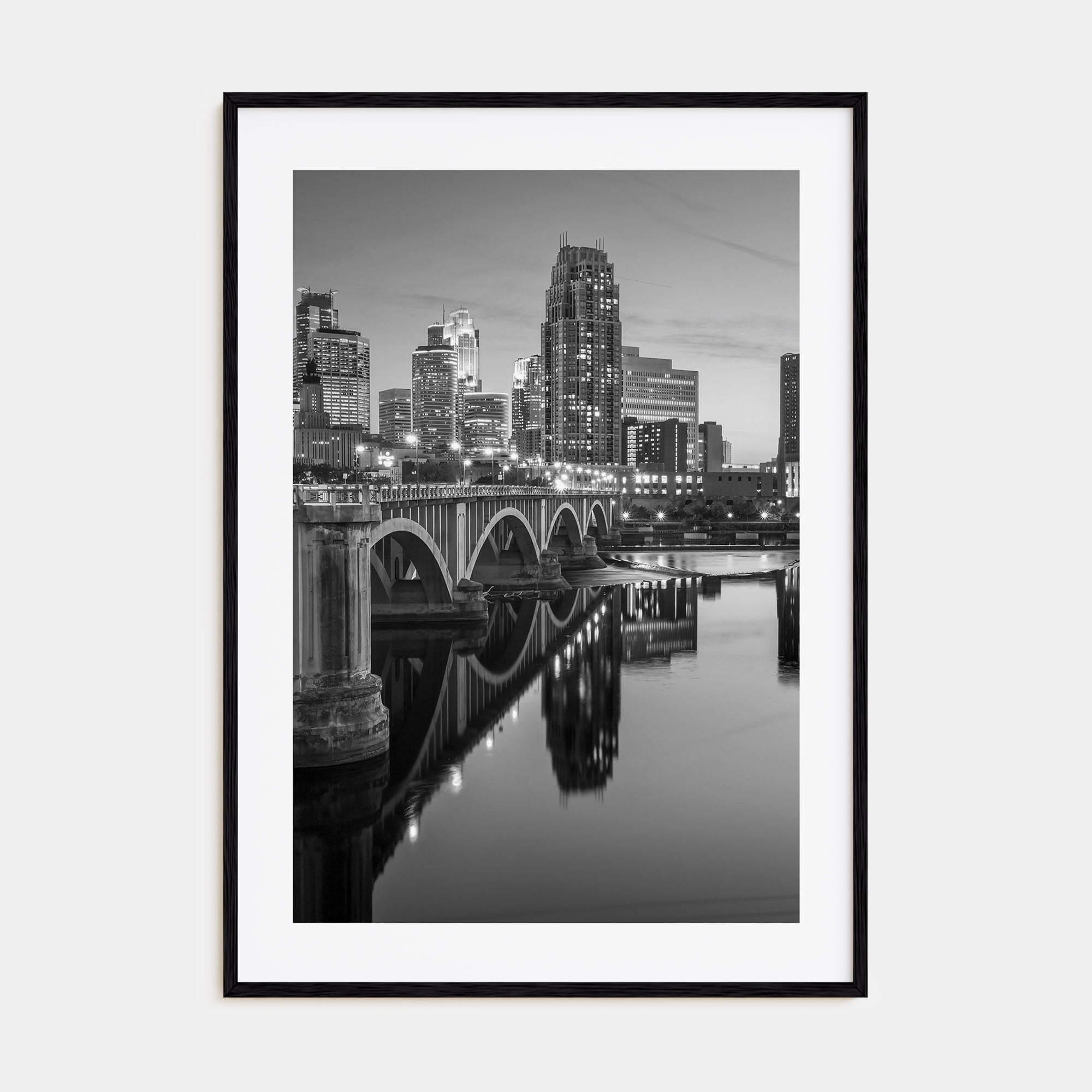 Minneapolis Photo B&W No 2 Poster