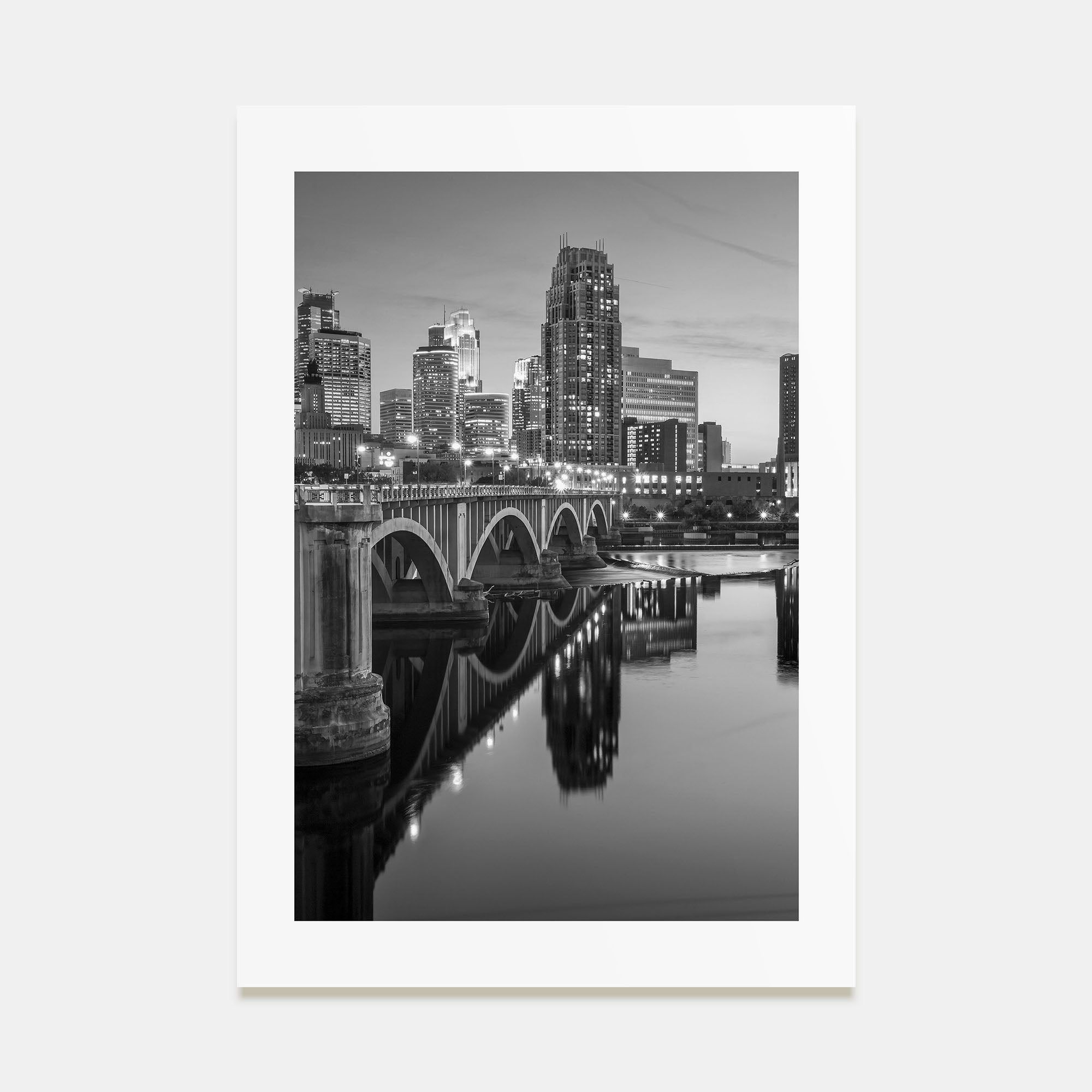 Minneapolis Photo B&W No 2 Poster