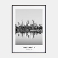 Minneapolis Portrait B&W No 2 Poster