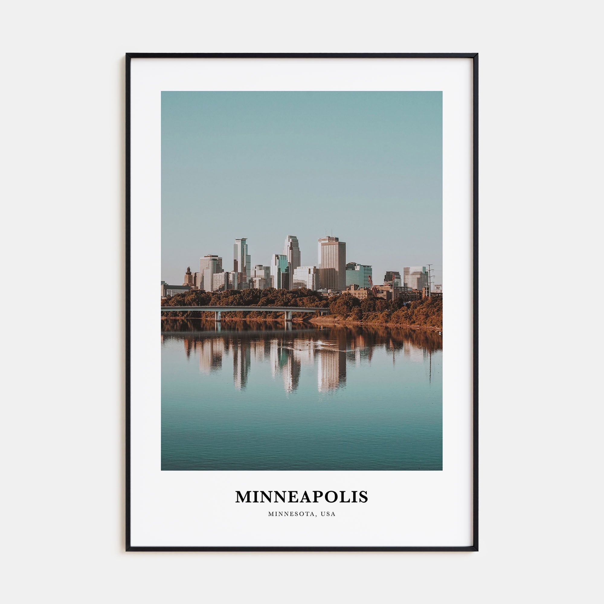 Minneapolis Portrait Color No 3 Poster
