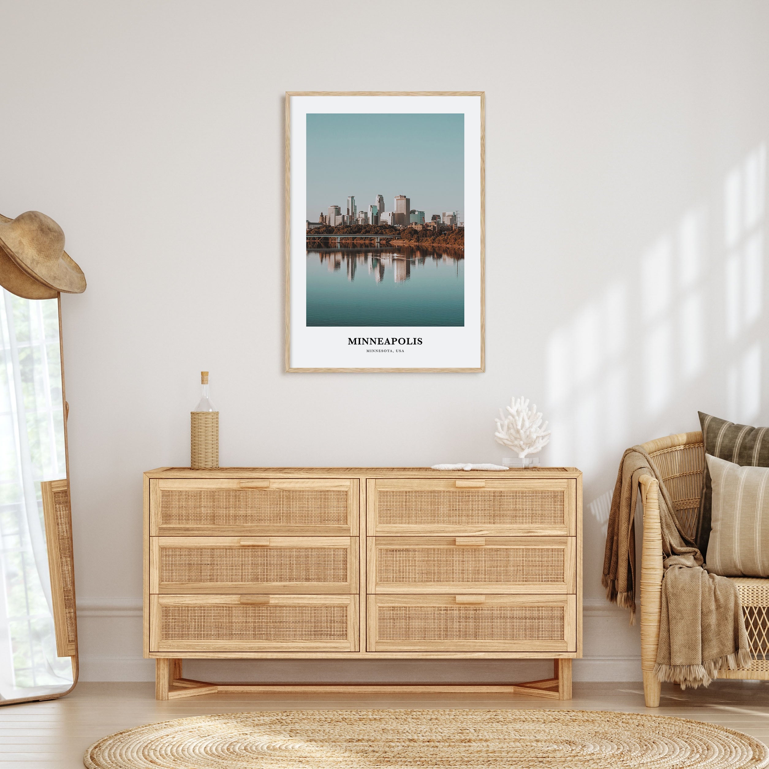 Minneapolis Portrait Color No 3 Poster