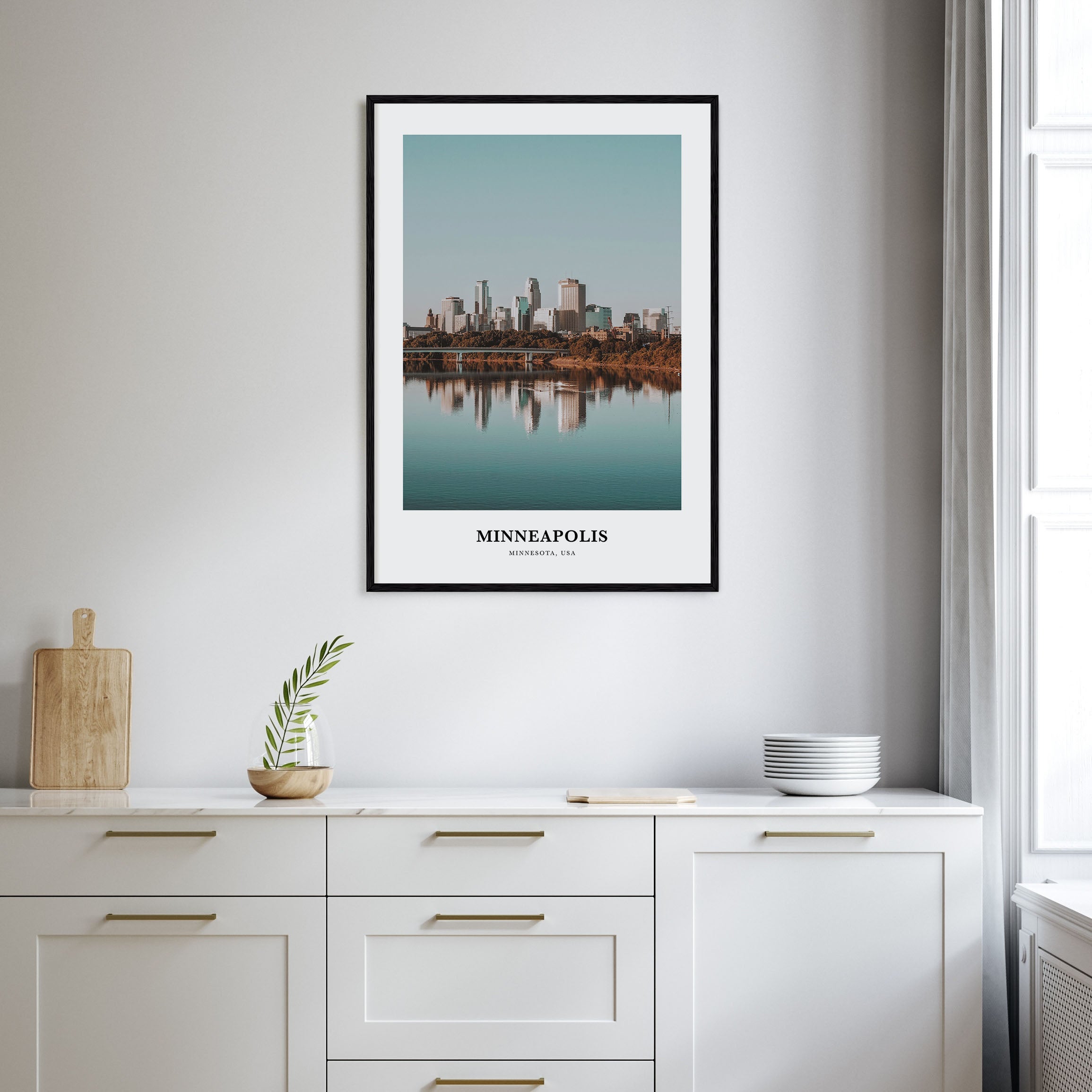 Minneapolis Portrait Color No 3 Poster