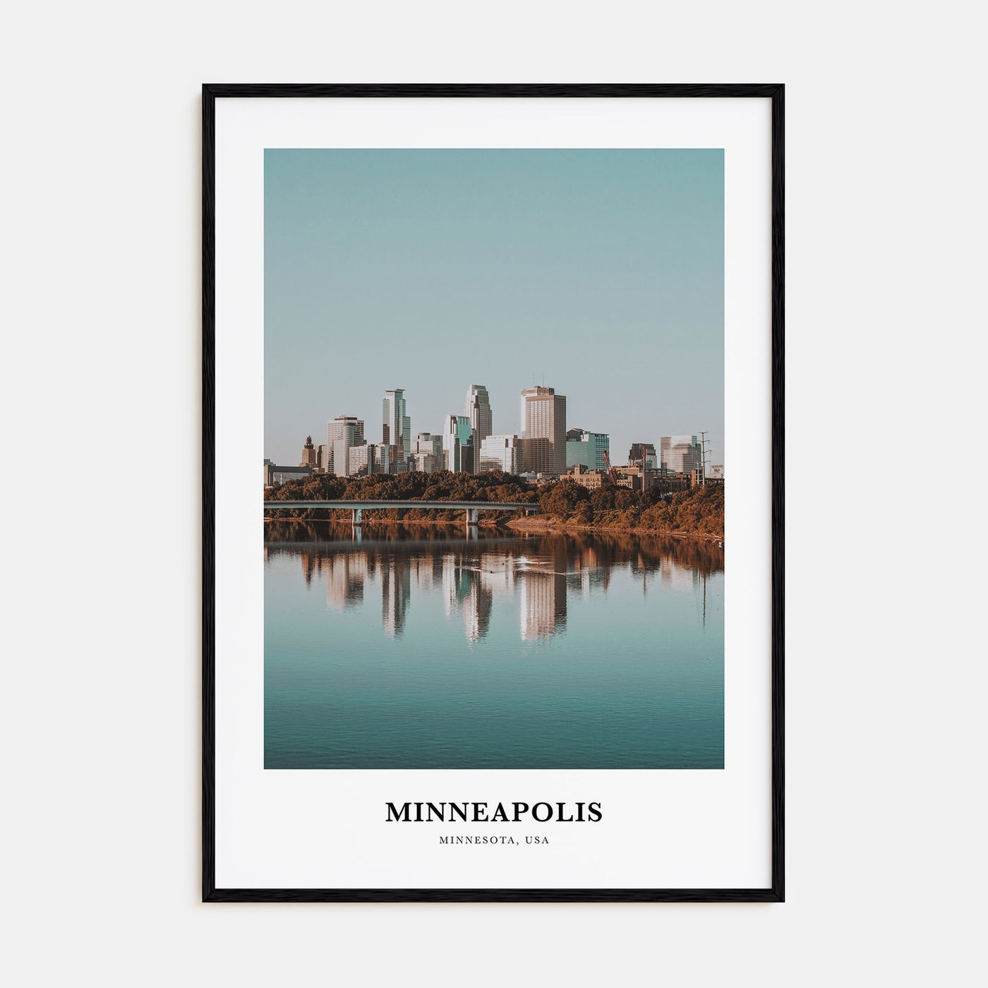 Minneapolis Portrait Color No 3 Poster