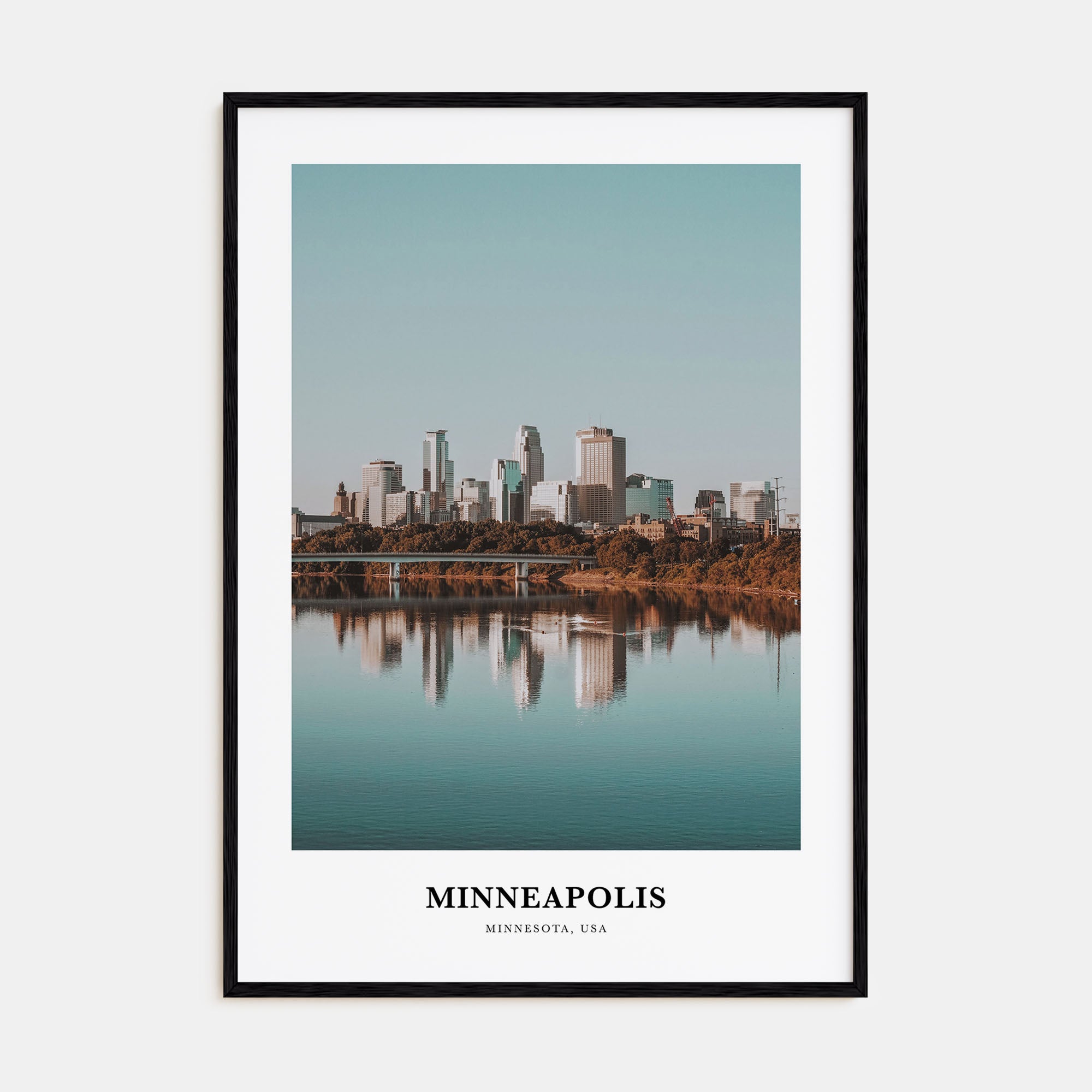 Minneapolis Portrait Color No 3 Poster