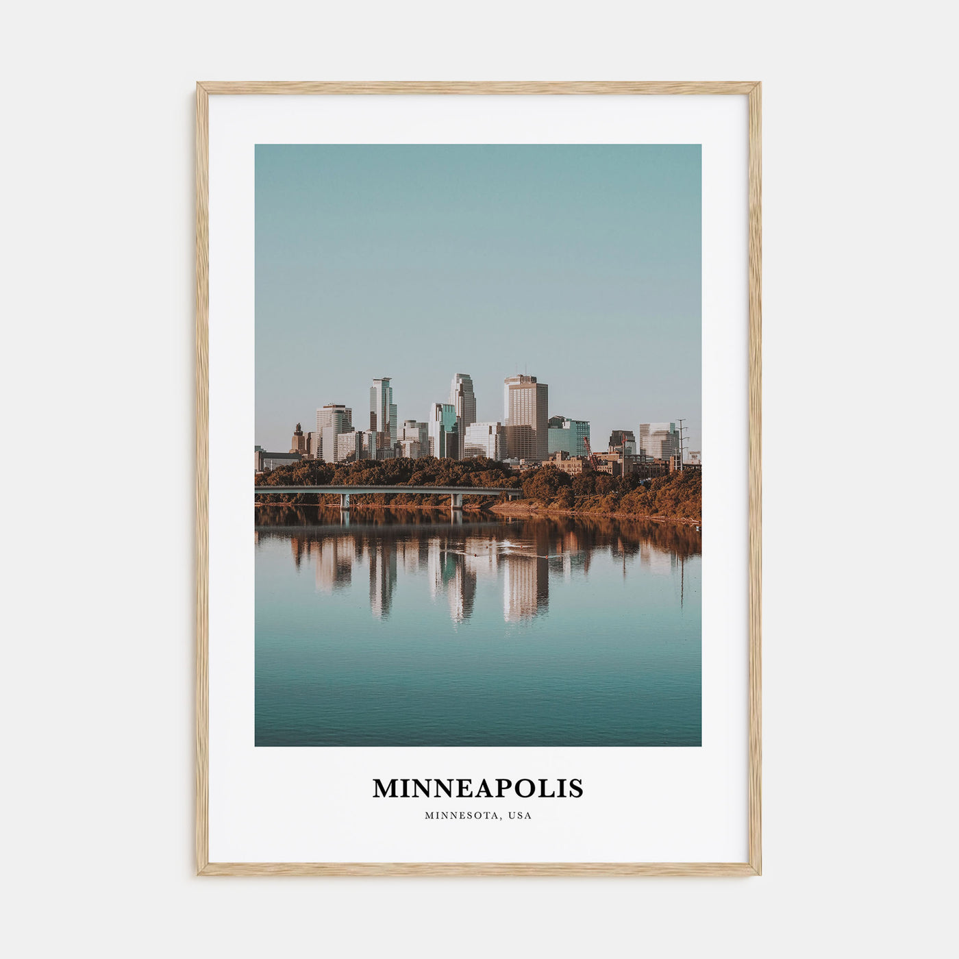 Minneapolis Portrait Color No 3 Poster