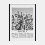 Minneapolis Travel B&W No 2 Poster