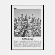 Minneapolis Travel B&W No 2 Poster