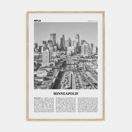 Minneapolis Travel B&W No 2 Poster