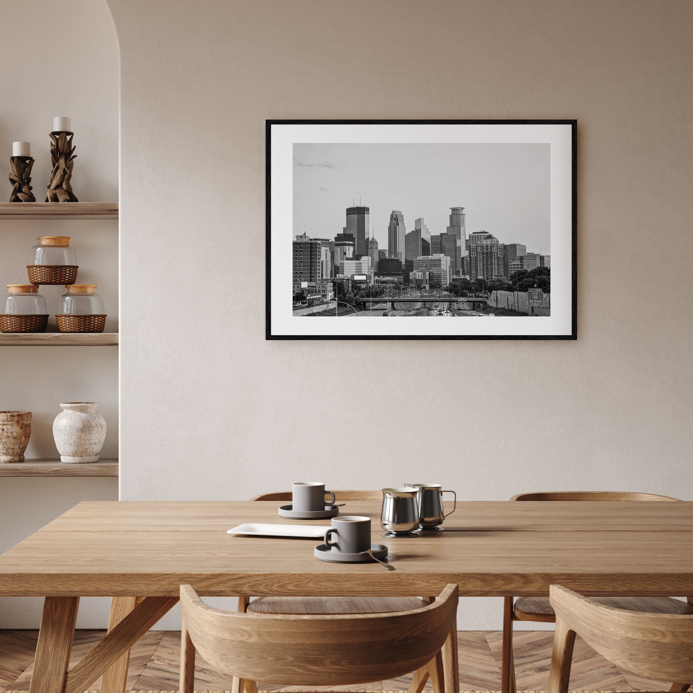 Minnesota Landscape B&W Poster
