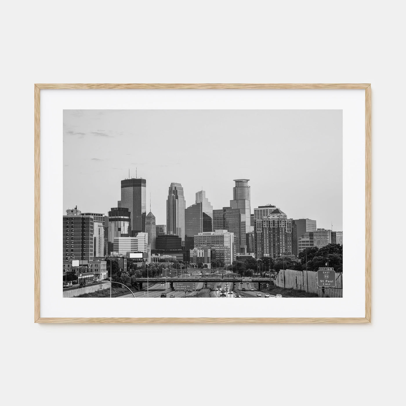 Minnesota Landscape B&W Poster