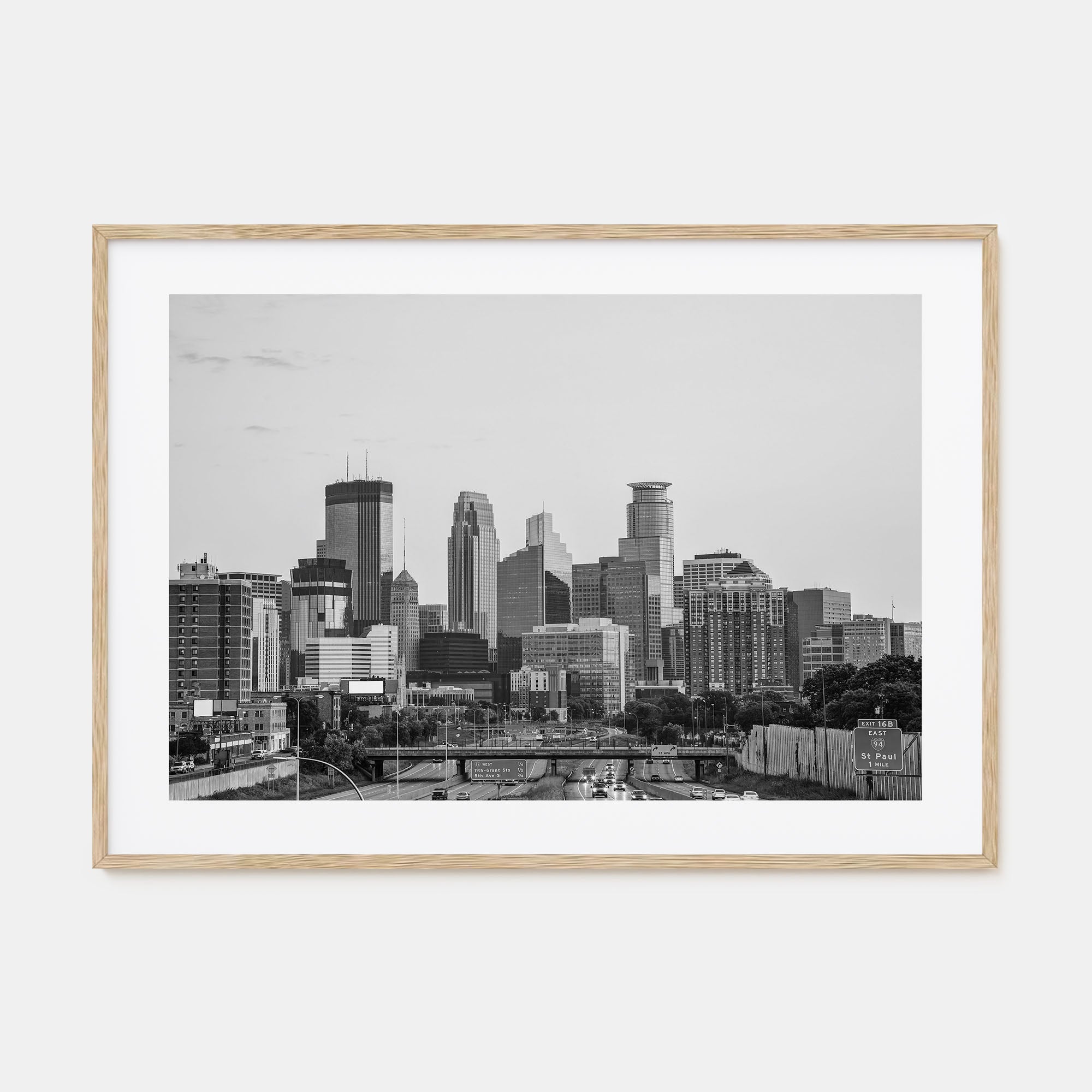 Minnesota Landscape B&W Poster