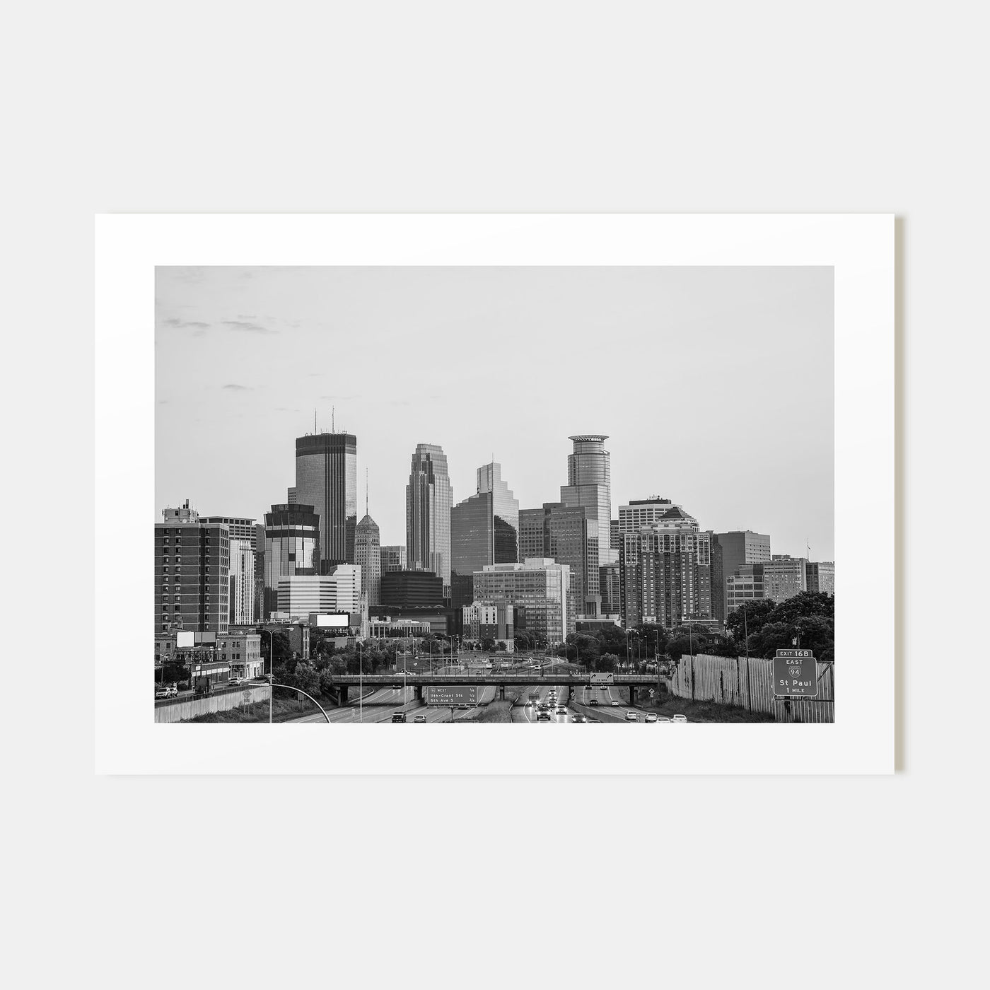 Minnesota Landscape B&W Poster
