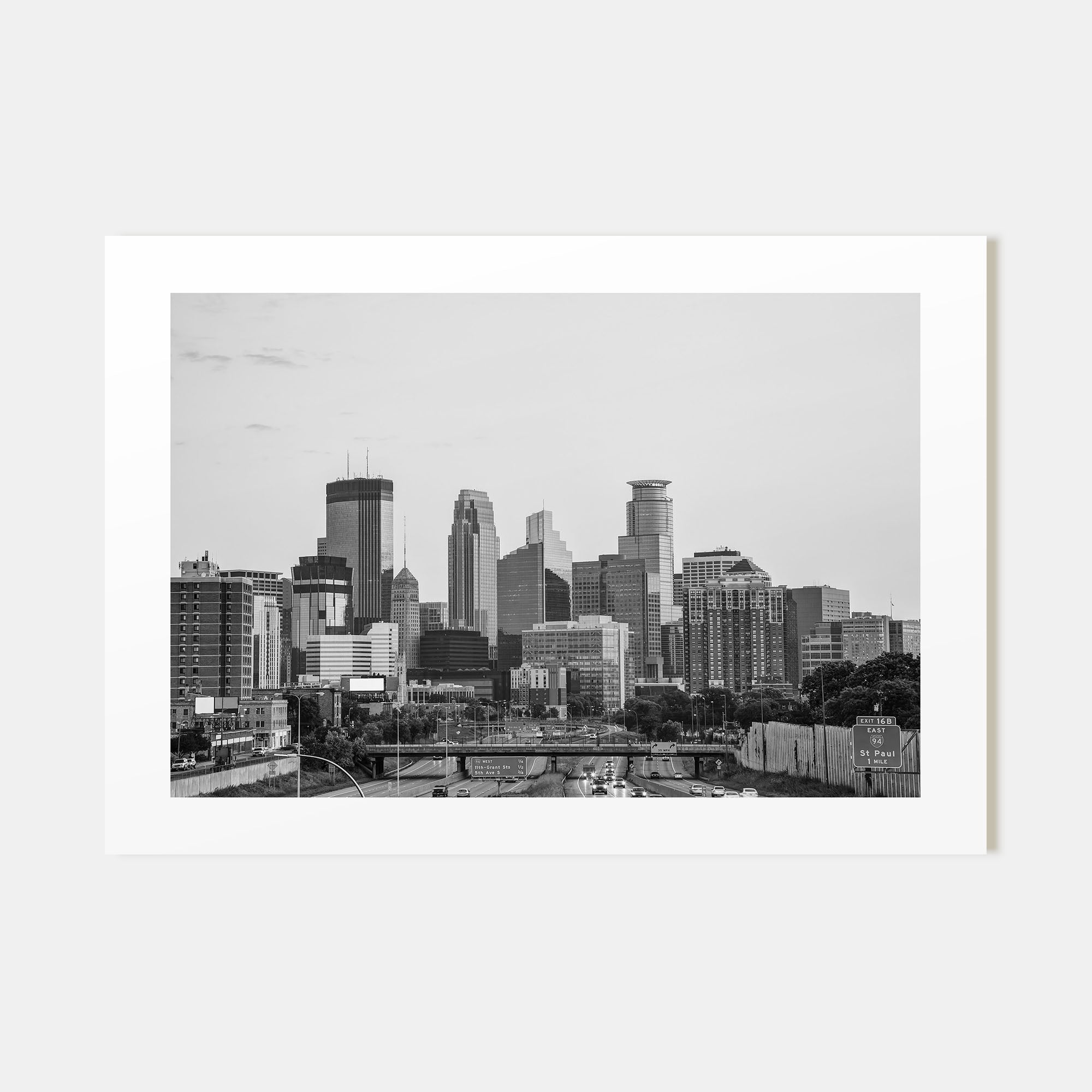 Minnesota Landscape B&W Poster