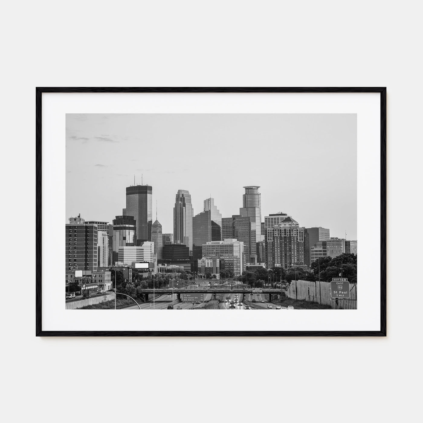 Minnesota Landscape B&W Poster
