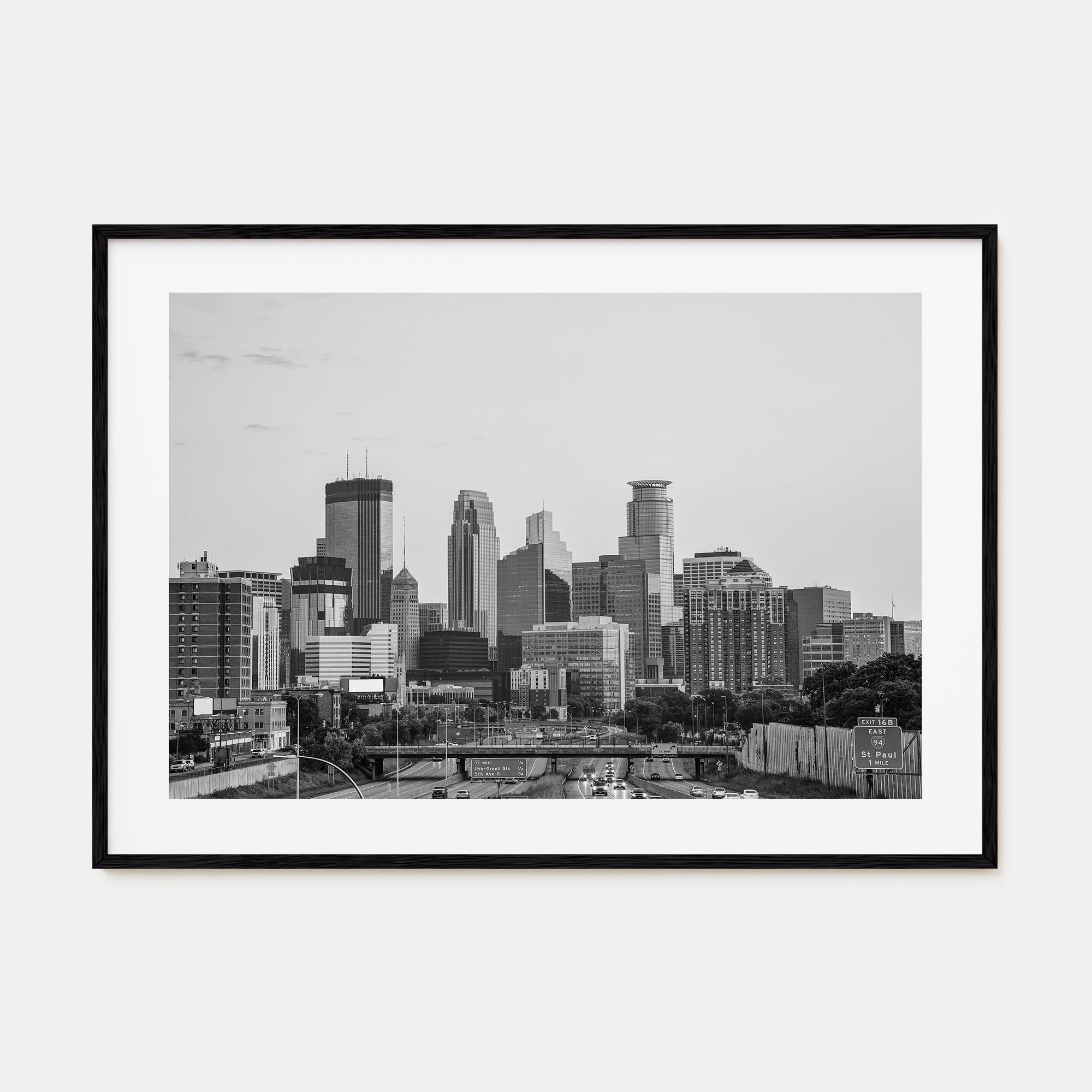 Minnesota Landscape B&W Poster