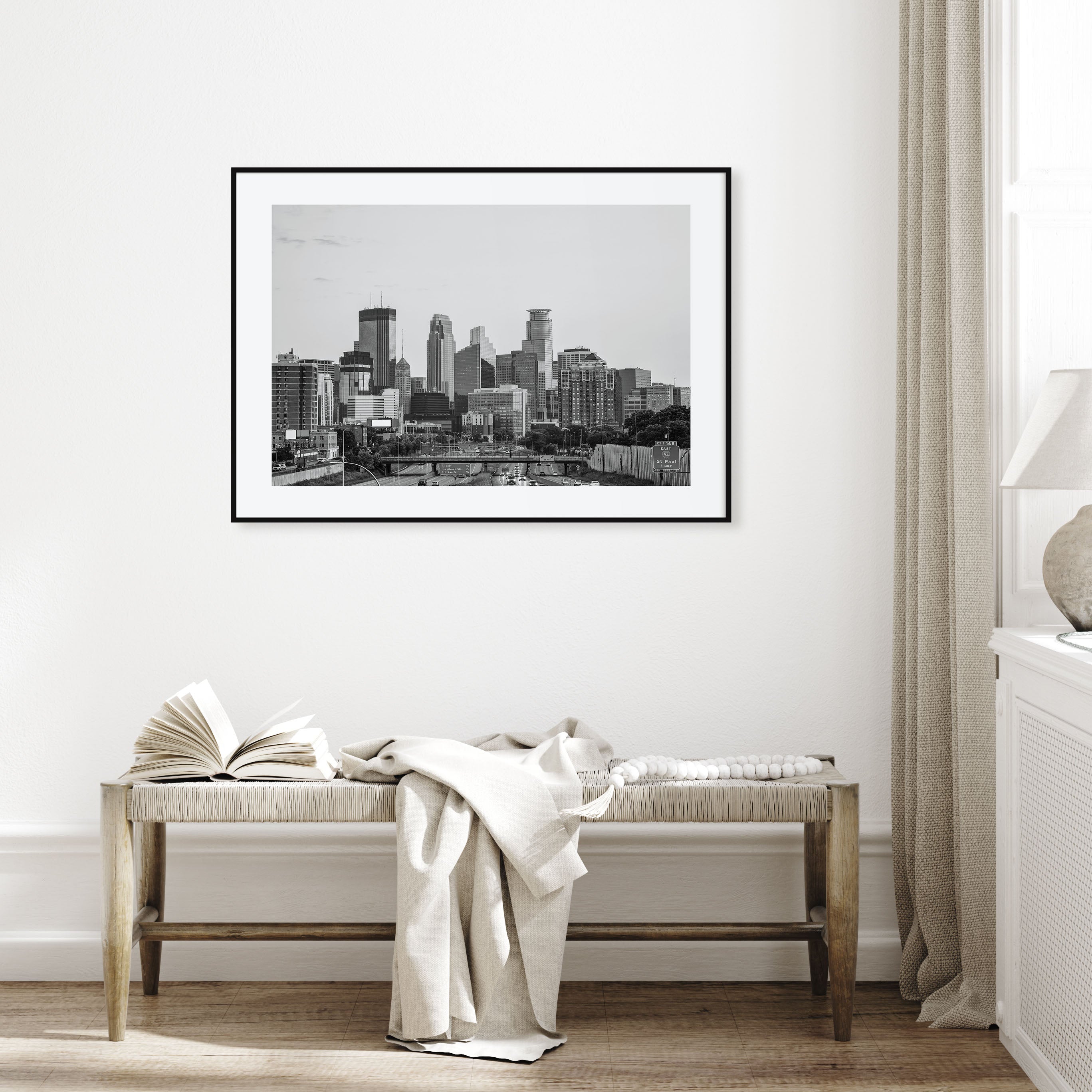 Minnesota Landscape B&W Poster