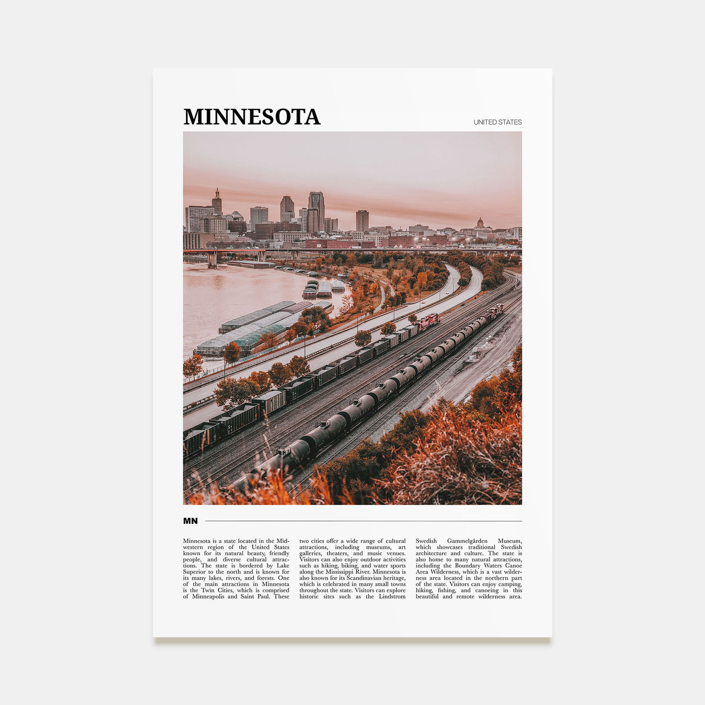 Minnesota Travel Color No 3 Poster