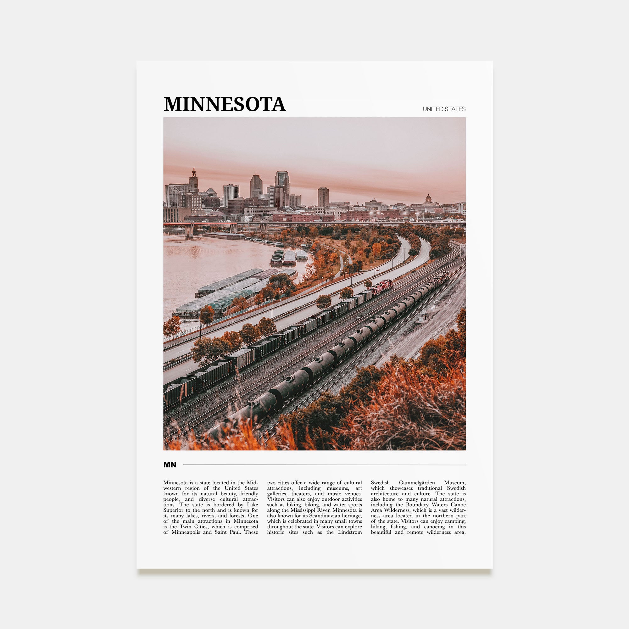 Minnesota Travel Color No 3 Poster
