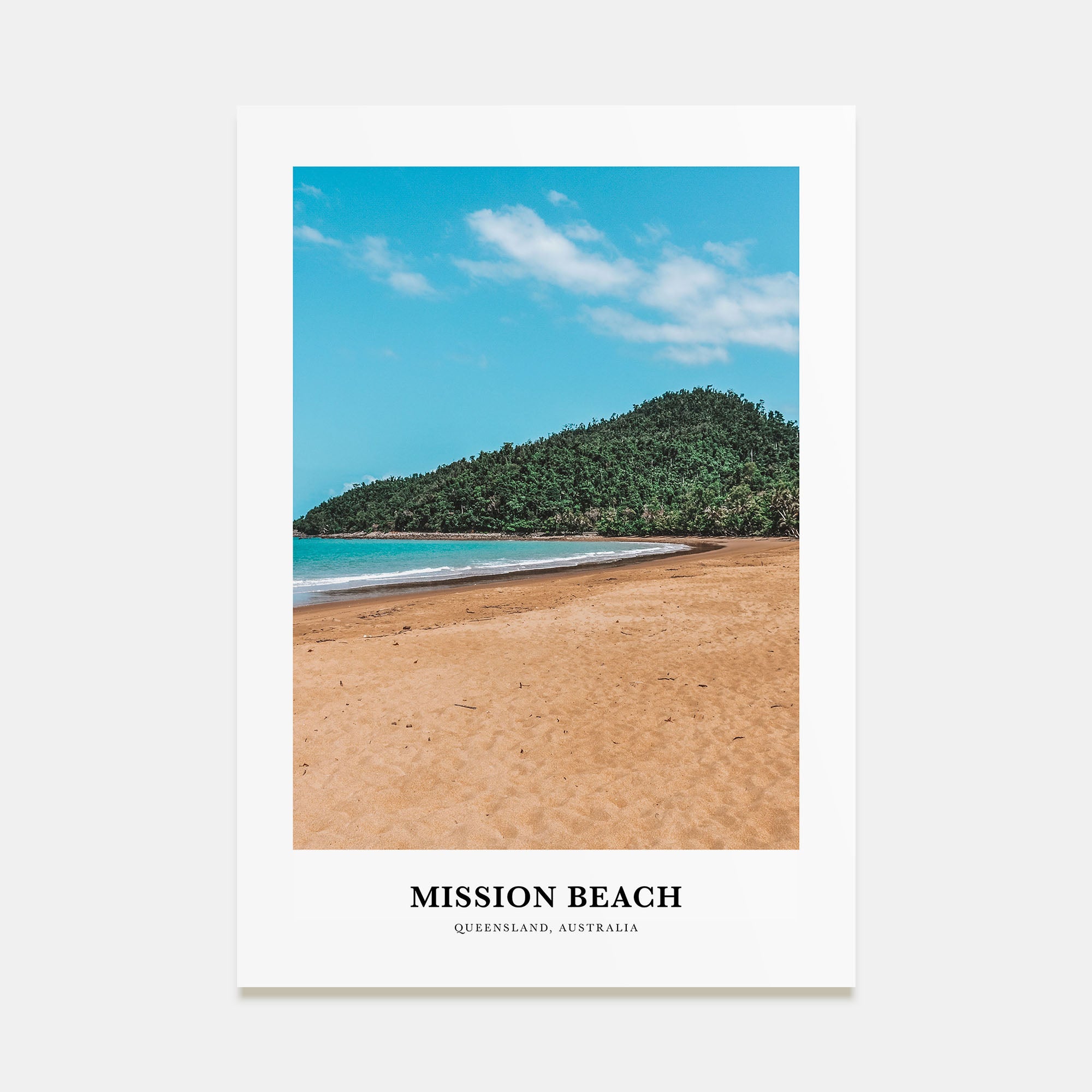 Mission Beach, Queensland Portrait Color Poster