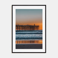 Mission Beach, San Diego Photo Color Poster