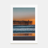 Mission Beach, San Diego Photo Color Poster